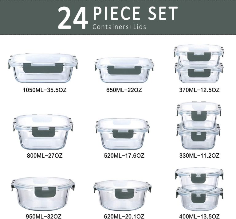 🧊 24-Piece Glass Food Storage Set – Airtight, Oven & Microwave Safe - Image 4