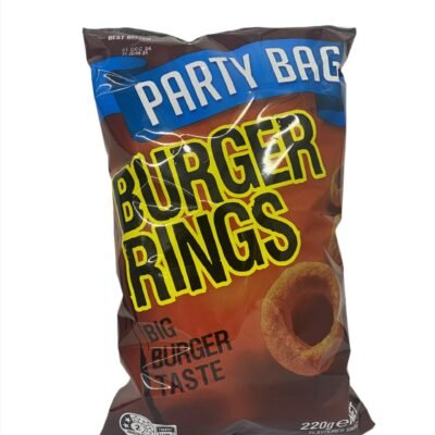 Smith's Burger Rings Party Bag 220g